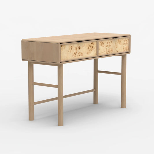 Urban Burl Two Drawer Console Table - Natural