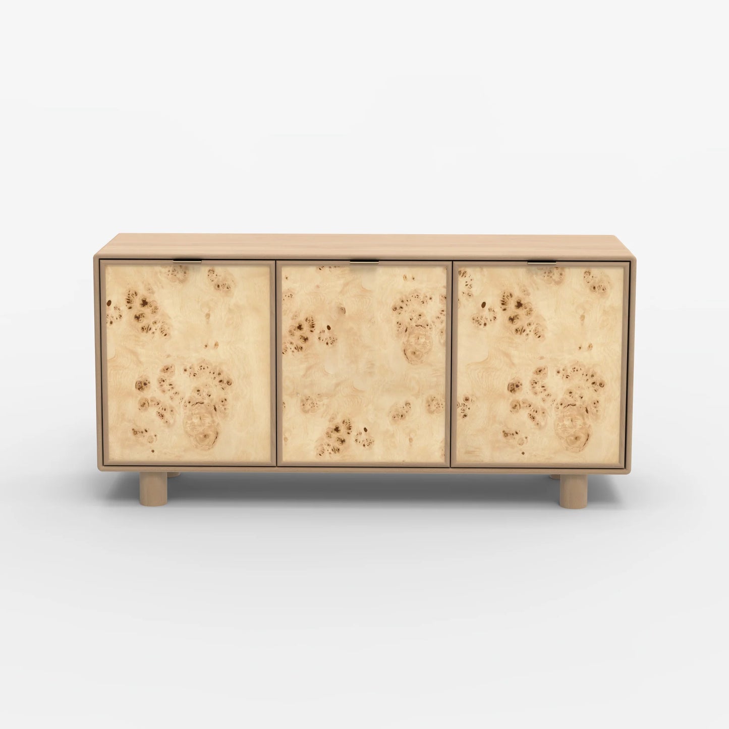 Urban Burl Three Door Cabinet - Natural