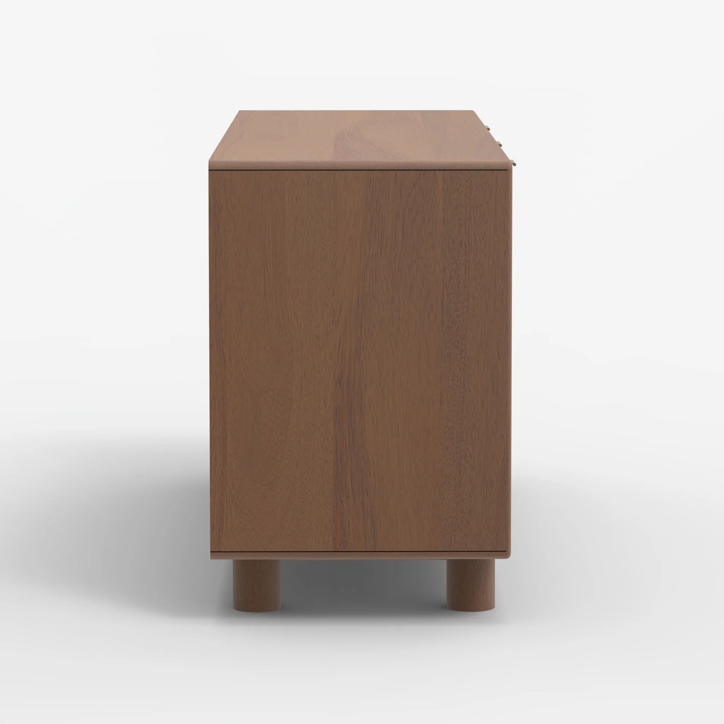 Urban Burl Three Door Cabinet - Walnut