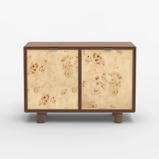 Urban Burl Two Door Cabinet - Walnut