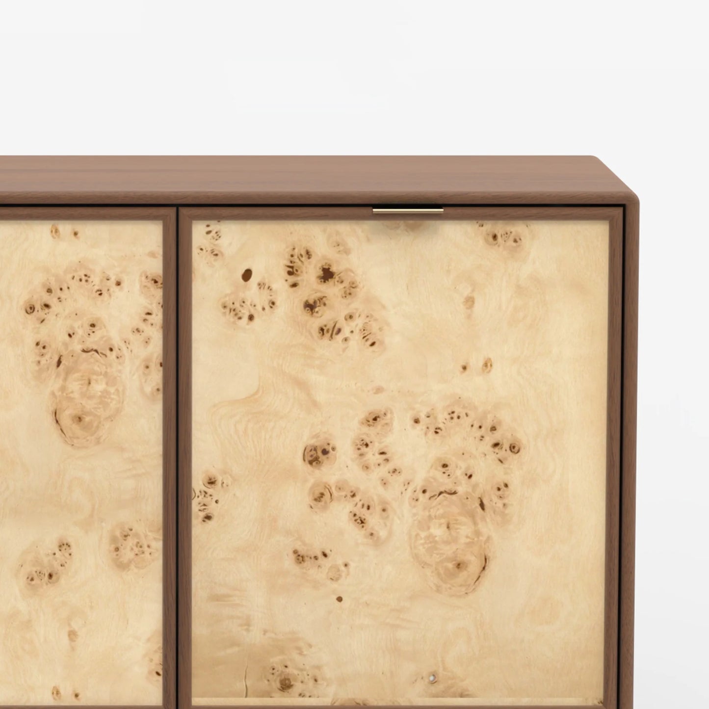 Urban Burl Two Door Cabinet - Walnut