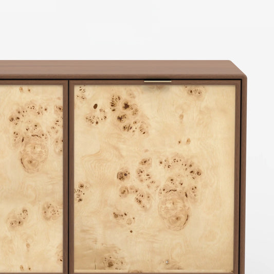 Urban Burl Two Door Cabinet - Walnut