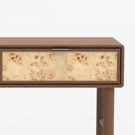Urban Burl Two Drawer Console Table - Walnut