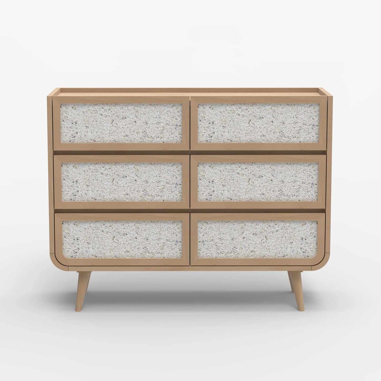 Oxy Six Drawer Chest - Natural