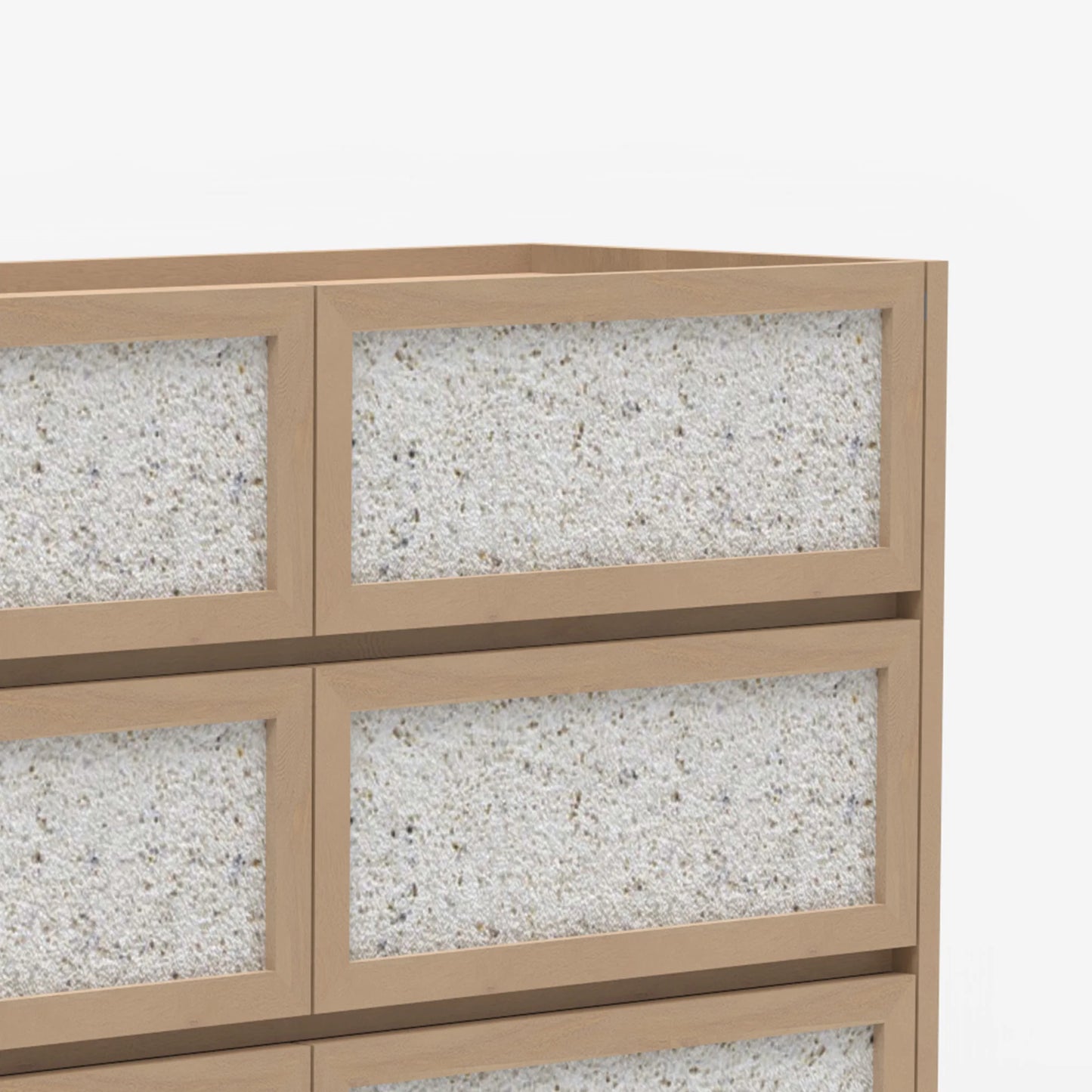 Oxy Six Drawer Chest - Natural