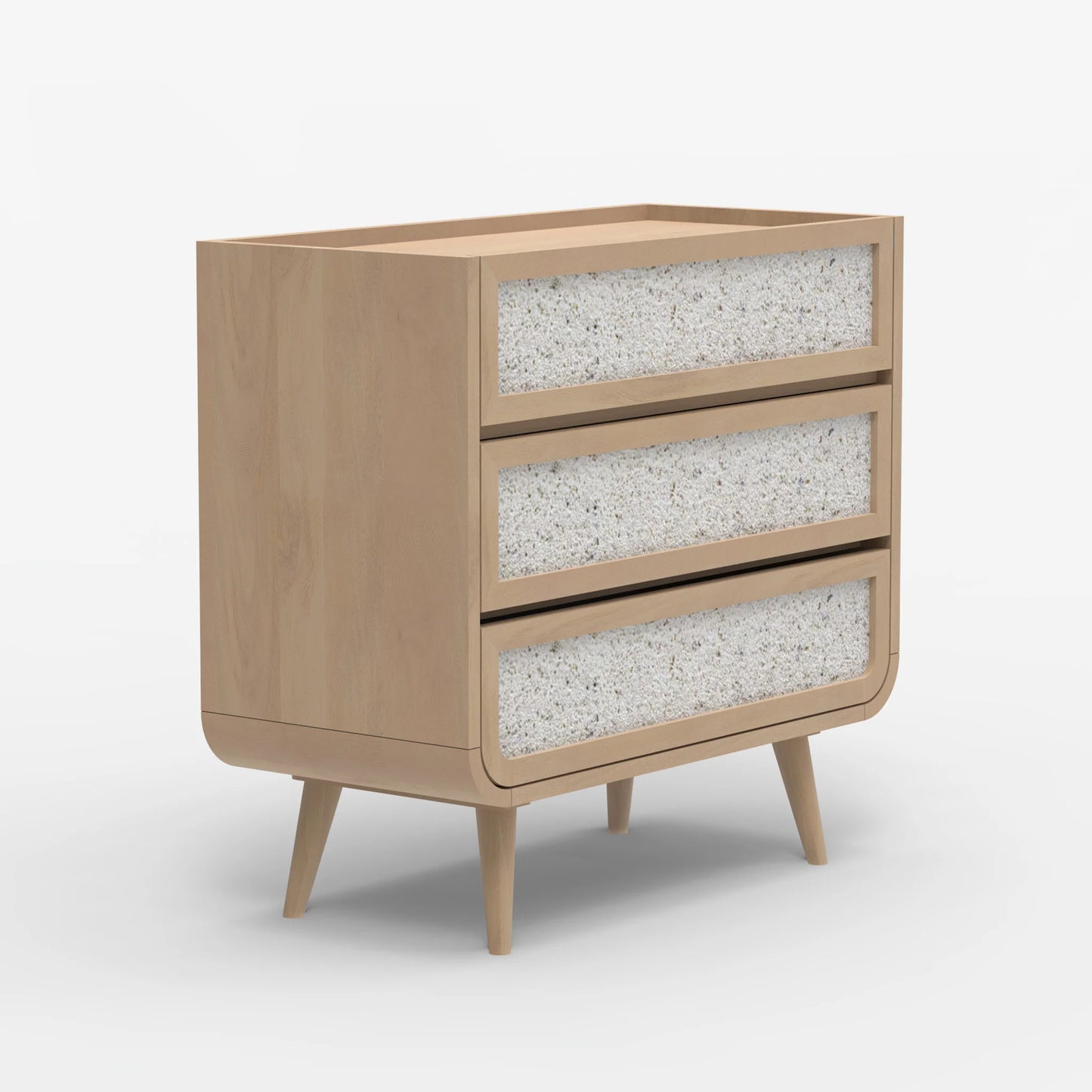 Oxy Three Drawer Chest - Natural