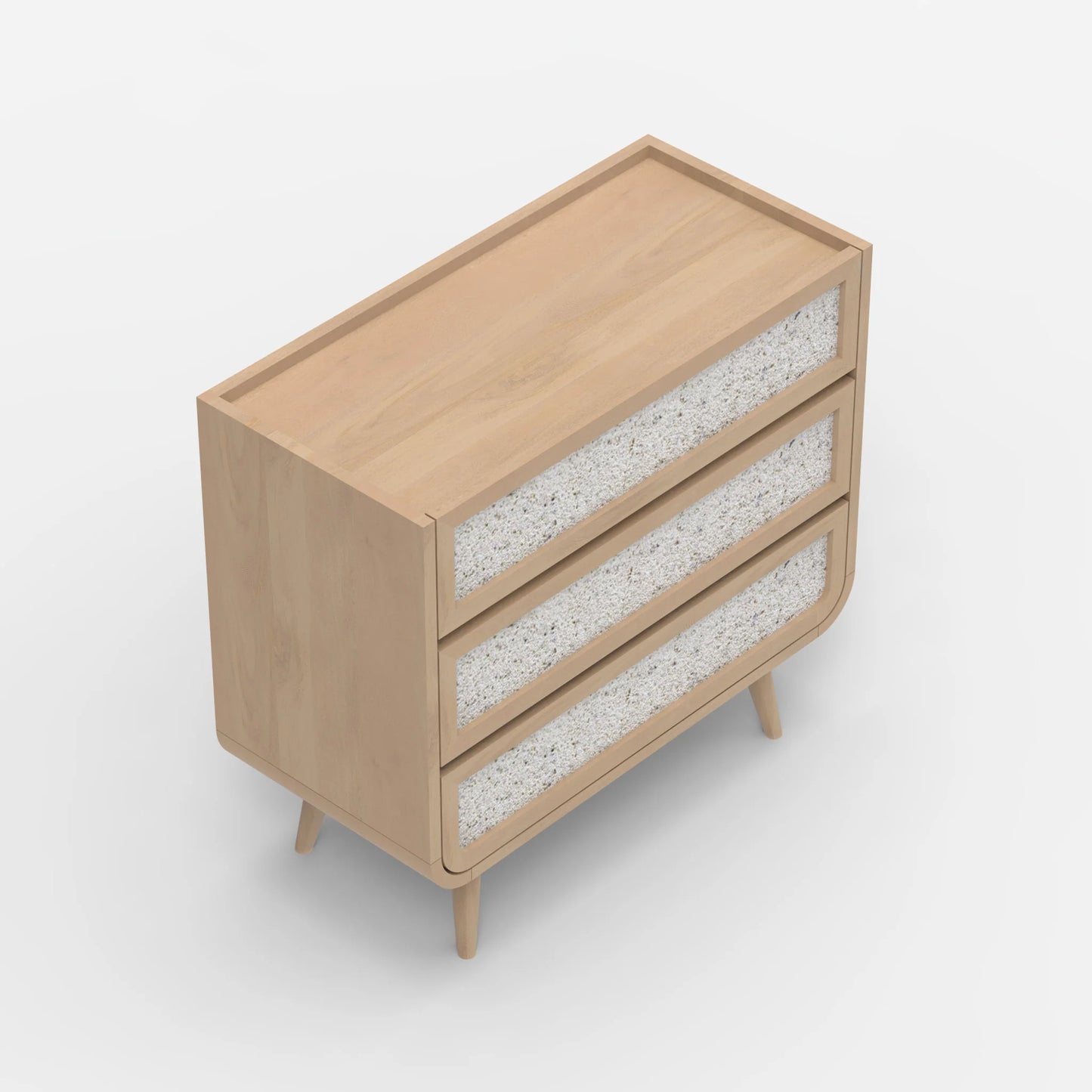 Oxy Three Drawer Chest - Natural