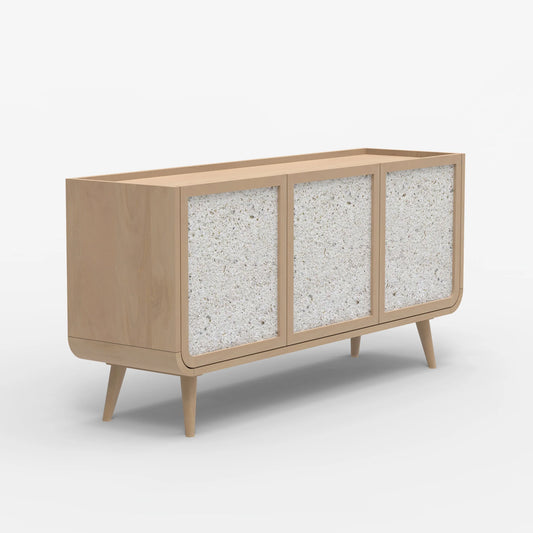 Oxy Three Door Cabinet - Natural