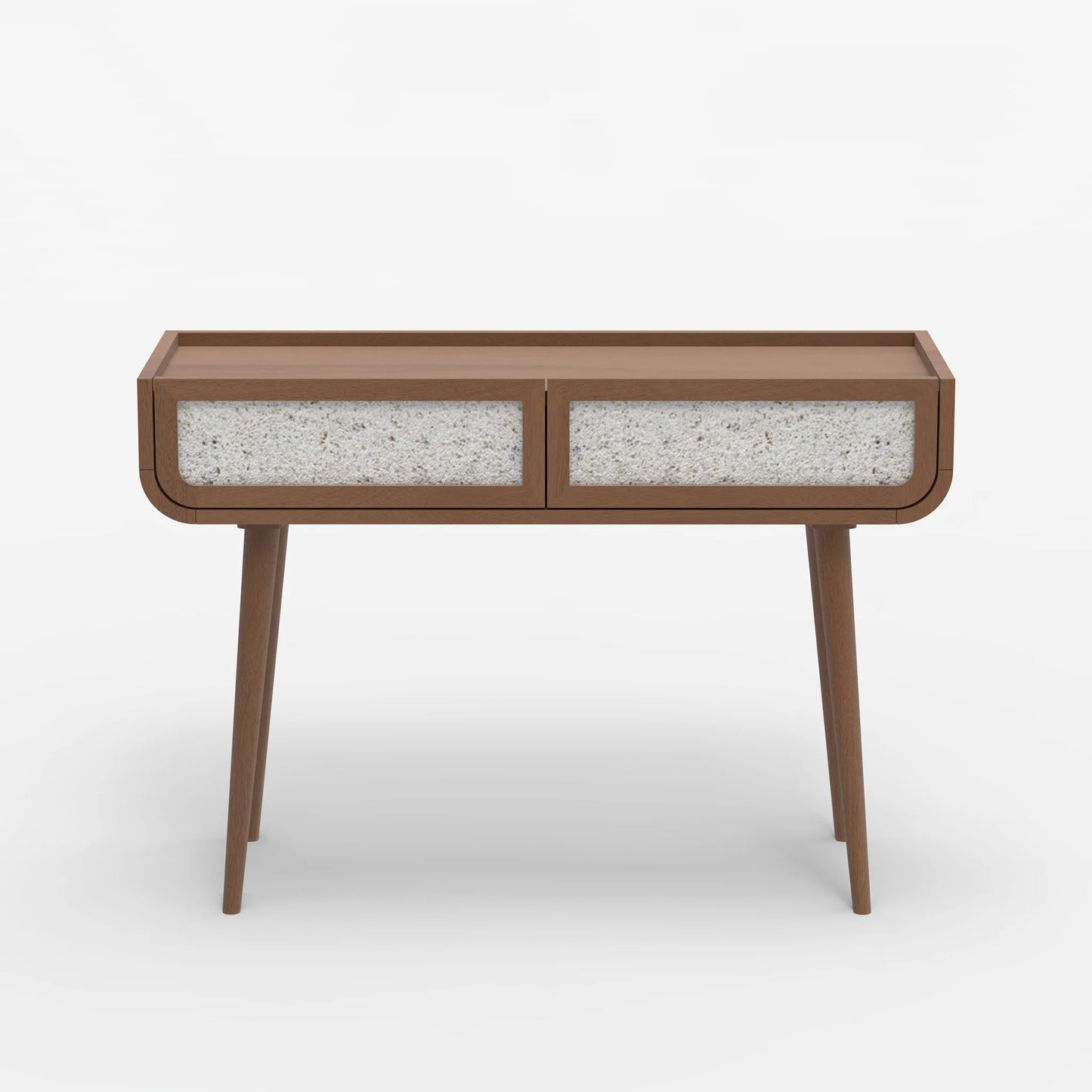 Oxy Two Drawer Console Table - Walnut