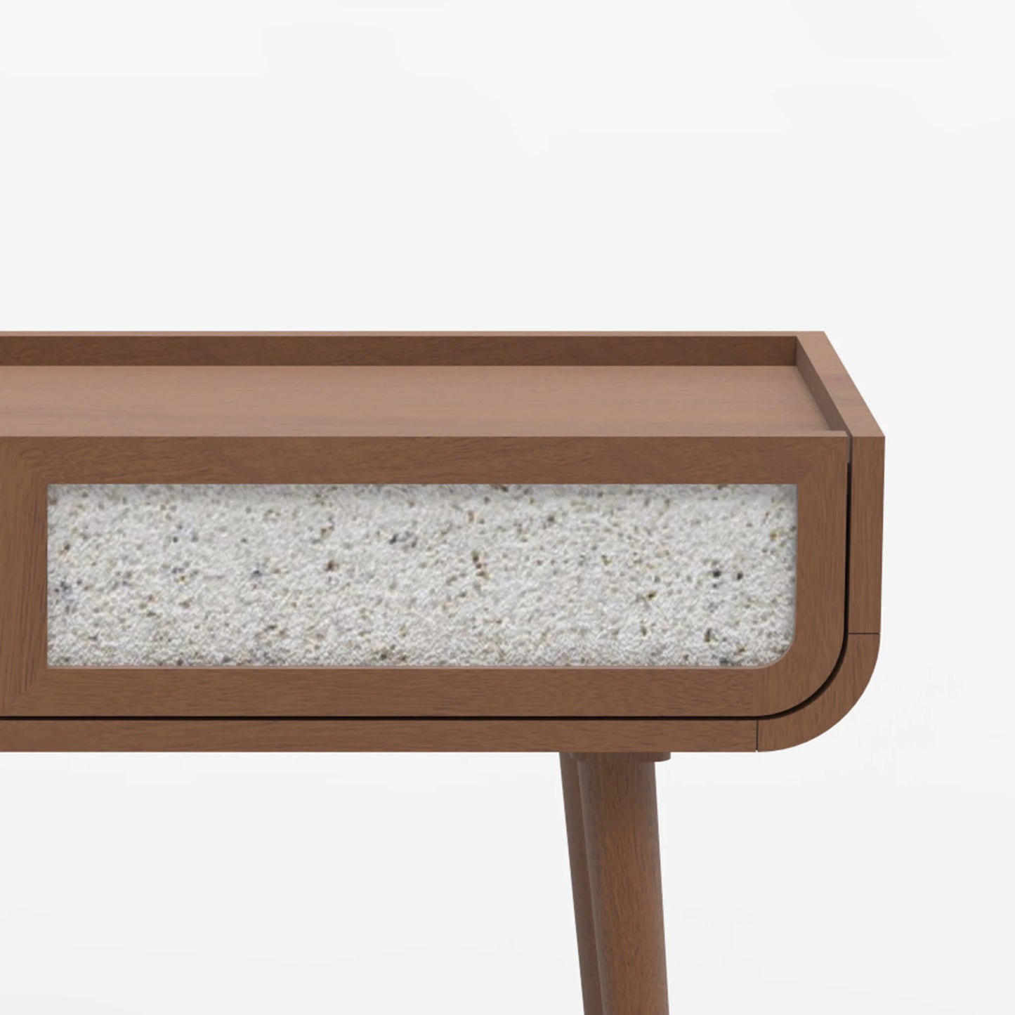 Oxy Two Drawer Console Table - Walnut