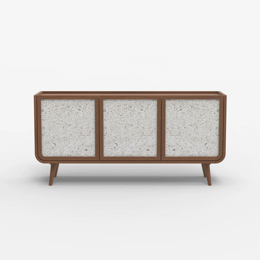 Oxy Three Door Cabinet - Walnut